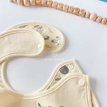 ins trendy newborn anti-vomiting bib baby pure cotton bib ເດັກດູໃບໄມ້ລົ່ນແລະລະດູຫນາວກັນນ້ໍາລາຍ napkin ກິນຖົງປະເພດ