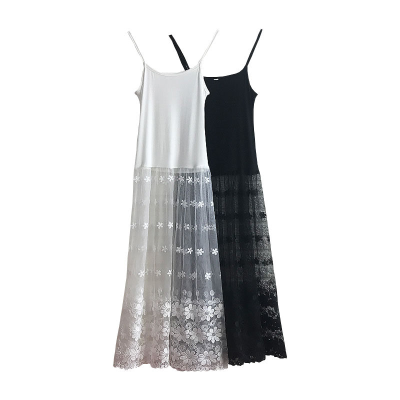 春秋内搭高腰修身中长款刺绣连衣裙 vaylyss薇莉姿连衣裙