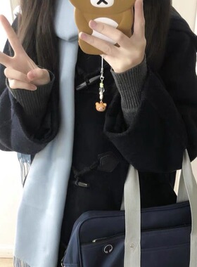 不想洗澡鱼饼铃铛轻松熊ccd挂绳串珠少女心ins风手机链可爱挂件