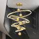 Starry gypsophila chandelier duplex building large chandelier designer creative model empty villa luxury self-built house chandelier