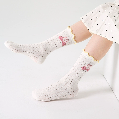 Японские хлопковые летние тонкие весенние детские дышащие носки для школьников, впитывают пот и запах, подходит для подростков