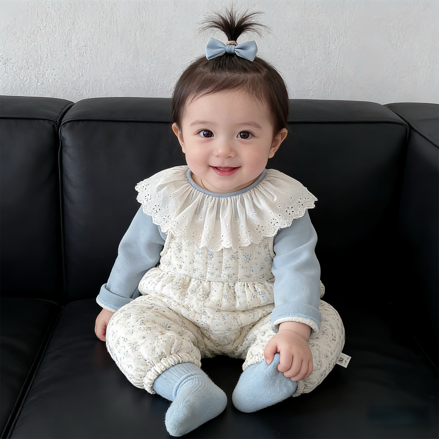 韩版秋冬新款女宝宝连体衣套装周岁外出服打底背带裤加绒冬装爬服,淘宝优惠券,粉丝福利购,淘宝优惠卷