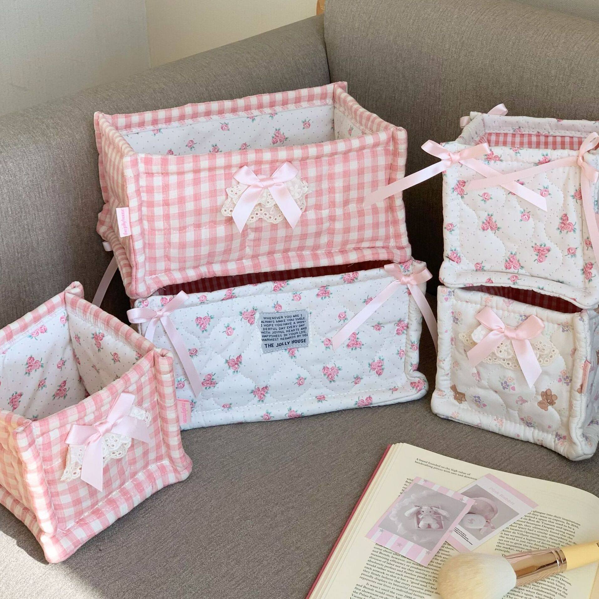 ins可爱桌面收纳筐颜值零食杂物收纳篮收纳盒化妆护肤品整理袋,淘宝优惠券,粉丝福利购,淘宝优惠卷