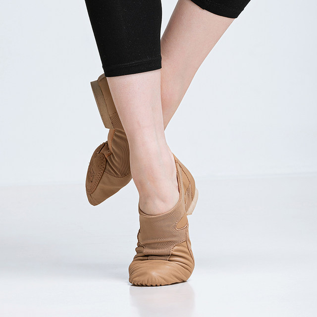 Sansha cowhide mesh jazz dance shoes