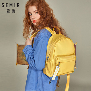 森马小休闲简约尼龙双肩包