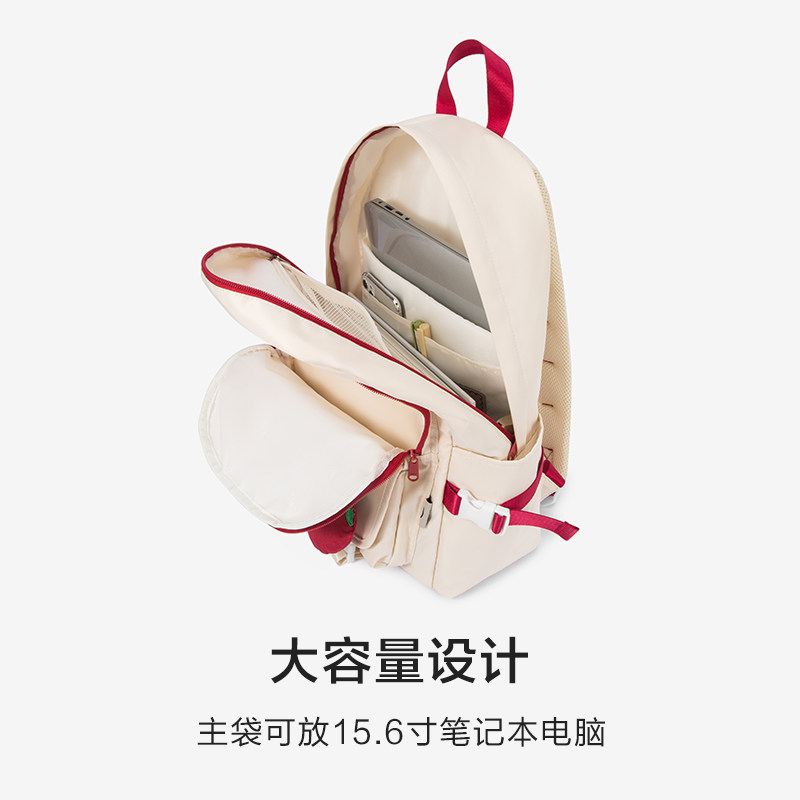 森马女美式复古可爱初中生双肩包 森马箱包双肩背包