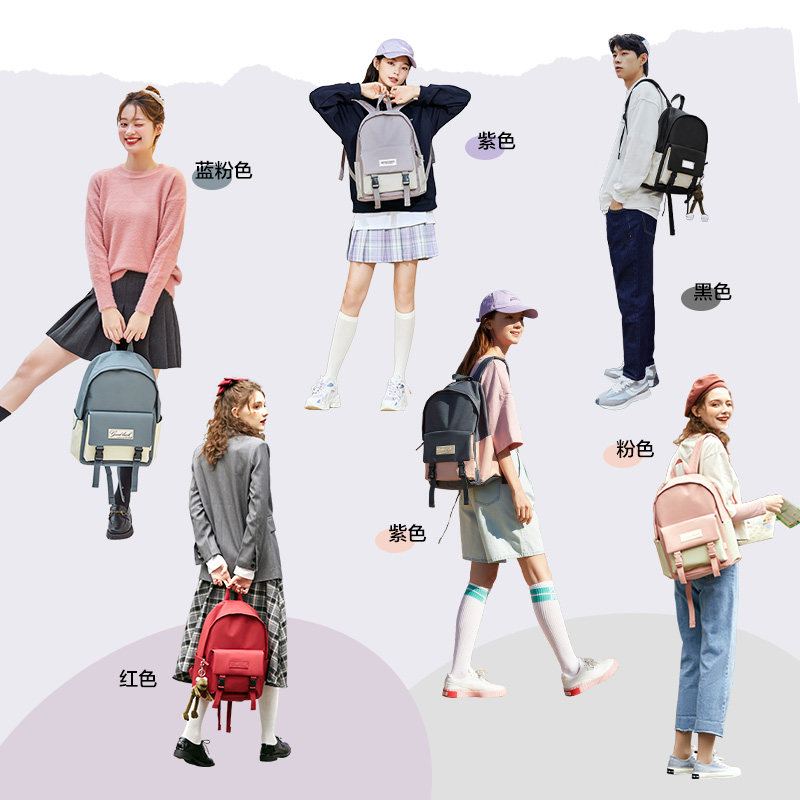 森马女大学生新款时尚男生电脑包 森马箱包双肩背包