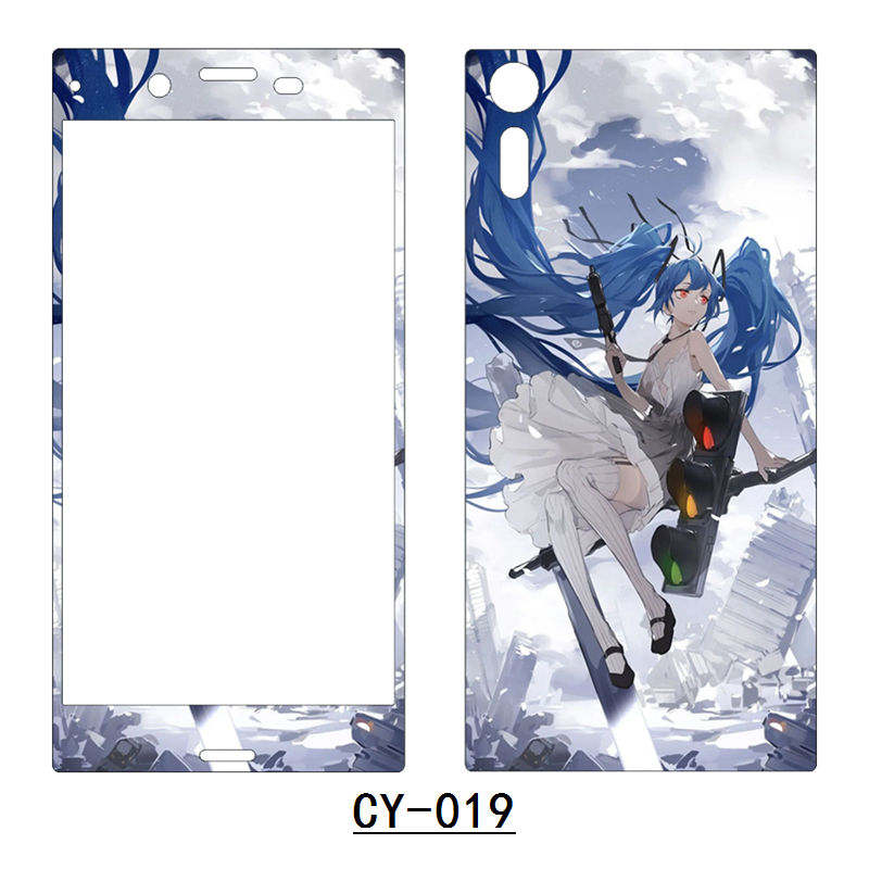 适用索尼Xperia5IV可爱卡通彩膜定制10III个性手机后壳背膜1 II前后贴纸XZ2p初音未来Pro-I改色膜XC 3 - 图3