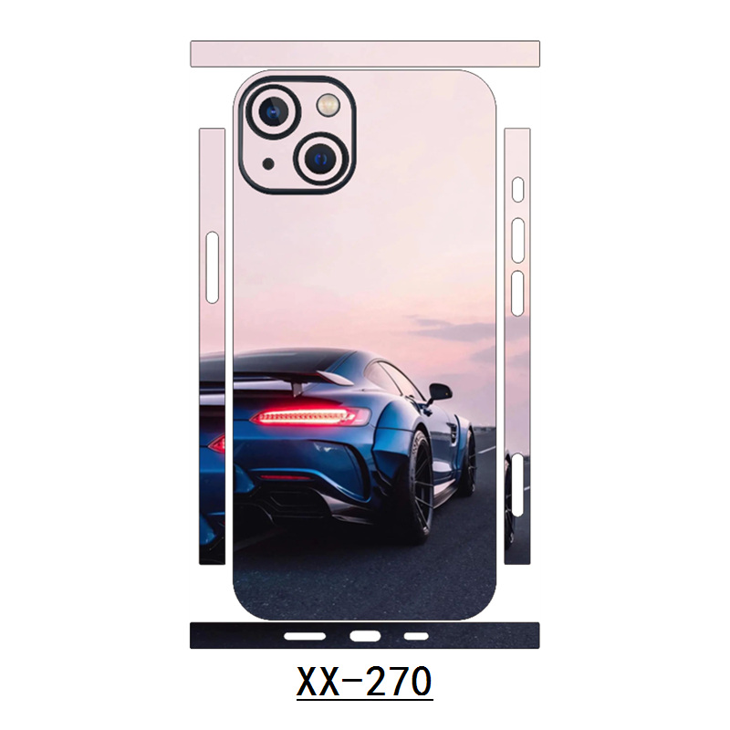 适用iPhone15Promax熊猫配色个性卡通可爱美女全身贴纸定制苹果14Plus手机后壳背膜13mini后盖保护膜12改色膜 - 图0