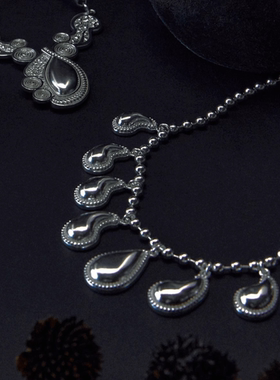 EnSage X Doublure 联名925银Cashew Flower腰果花多坠项链