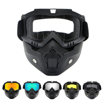 Tactical Mask Hale Mask Windproof Goggle Riding Cross-country Motorcycle Rider Lens CS Outdoor Face