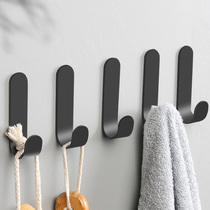 Space Aluminum Hook Powerful Adhesive Free To Punch Wall Door Rear Adhesive Kitchen Without Mark of Bearing Bathroom Metal Slime Hook