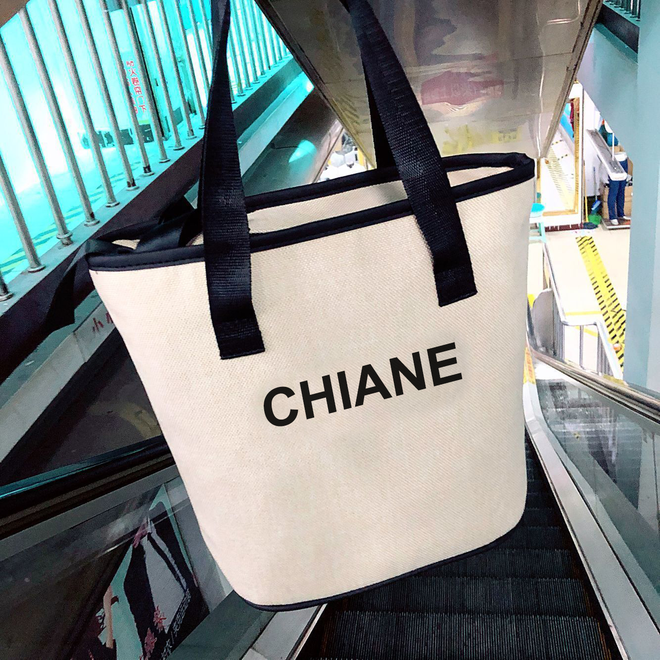 斜跨帆布手拿单肩托特包休闲字母日系手提韩国网红便携大容量女包,淘宝优惠券,粉丝福利购,淘宝优惠卷