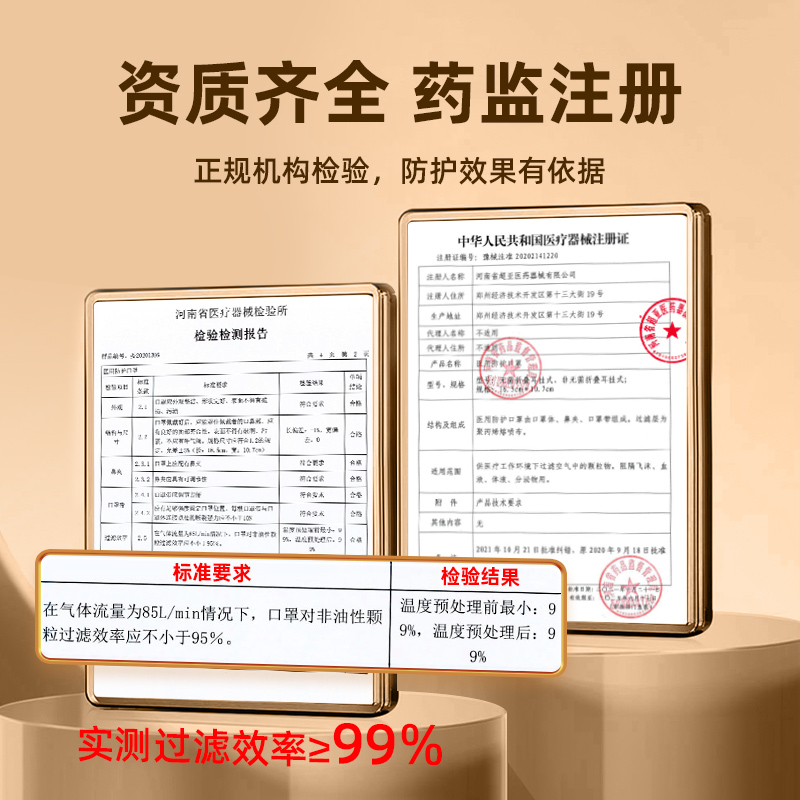 超亚n95级医用防护口罩一次性医疗正品鱼型透气男女高颜值独立装 - 图2