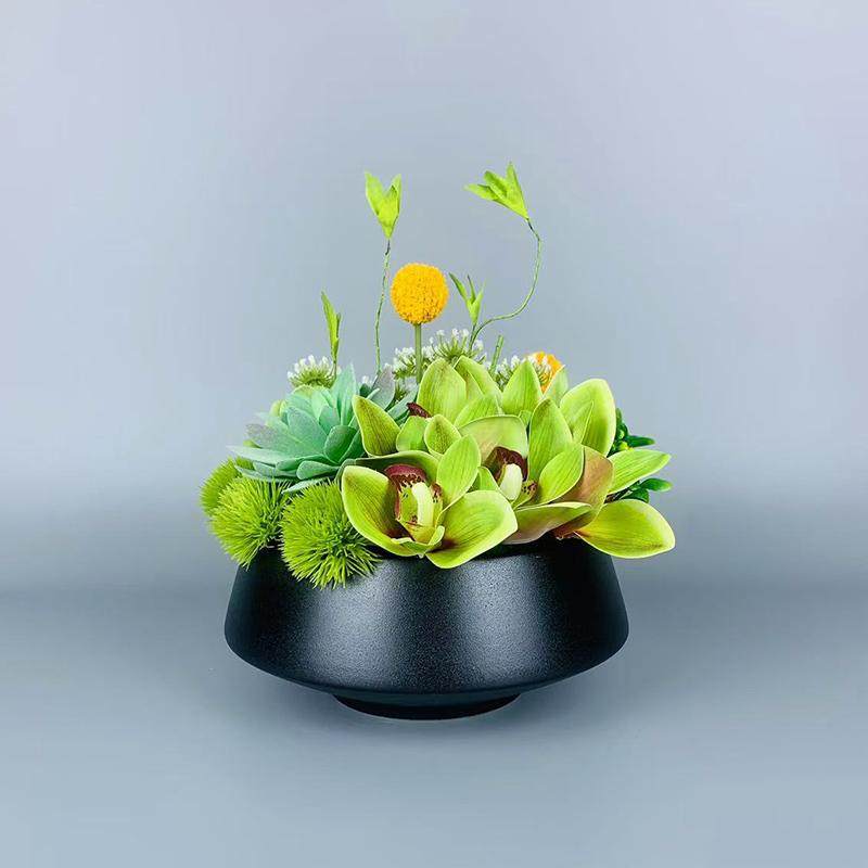 酒店圆桌转盘仿真花餐桌花摆花高端中式中间摆件装饰花创意茶桌花,淘宝优惠券,粉丝福利购,淘宝优惠卷