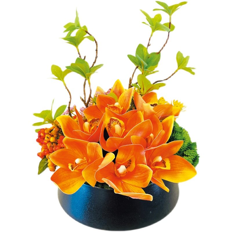 餐桌桌花餐厅台花圆桌中间摆花家居客厅样板房装饰假花绢花摆件,淘宝优惠券,粉丝福利购,淘宝优惠卷