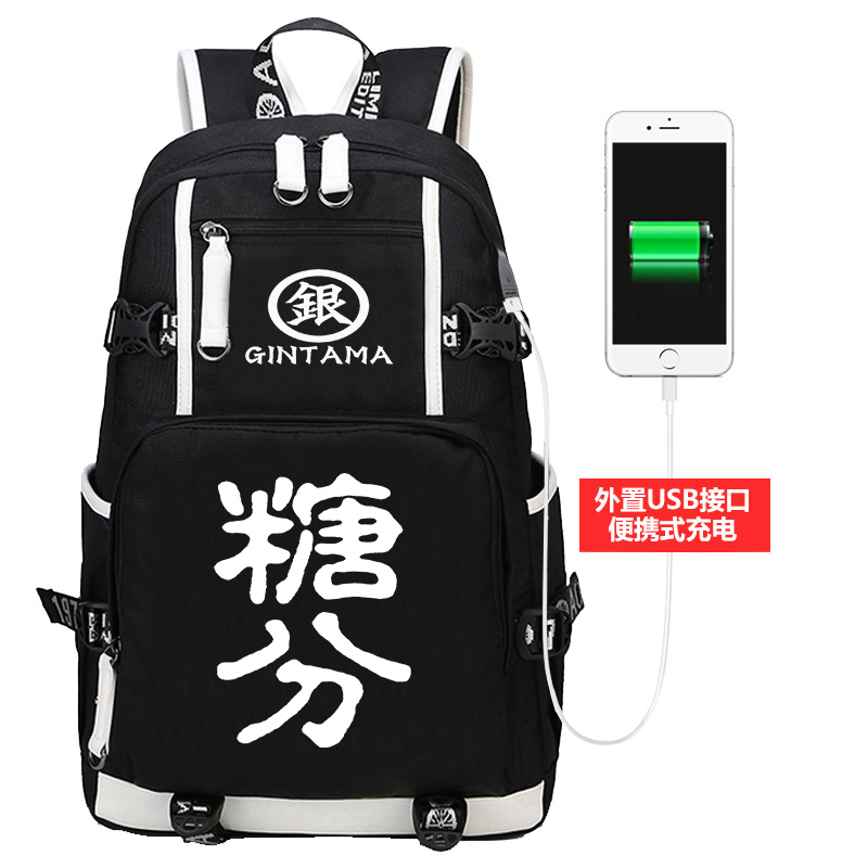书包 银魂动漫周边伊丽莎白二次元男女学生电脑双肩包可定制 - 图1