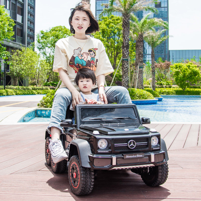 奔驰大g婴儿童电动四轮小孩玩具车 宝贝虎中博儿童电动车