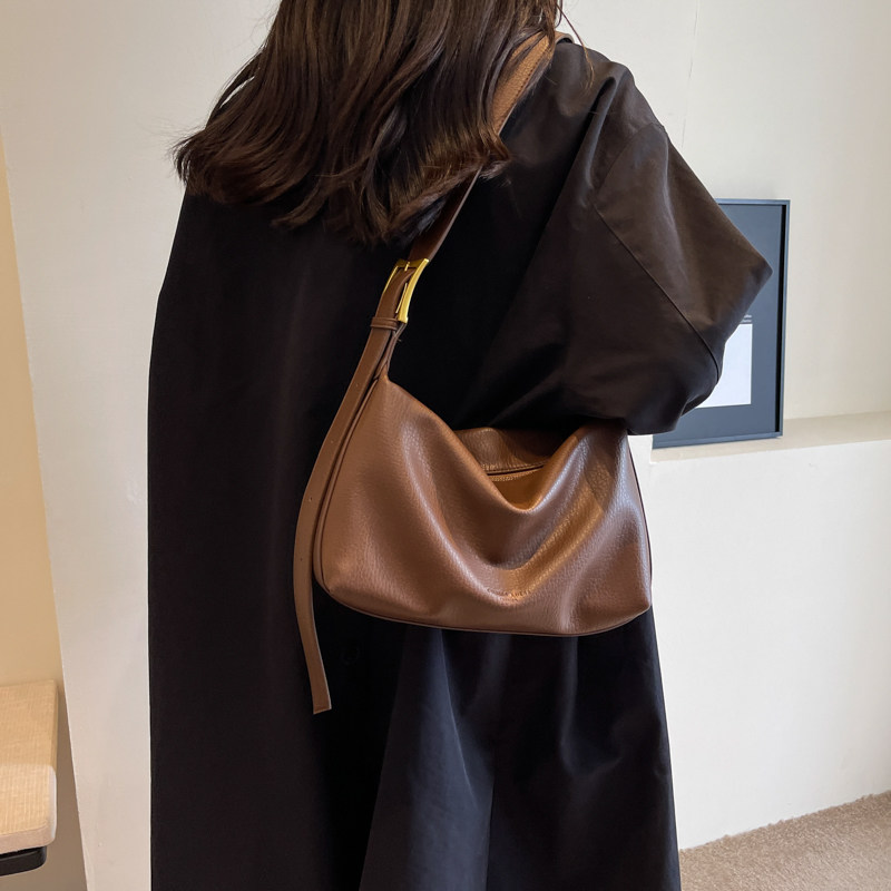 大容量包包女士2025新款小众复古简约单肩斜挎包高级感通勤托特包,淘宝优惠券,粉丝福利购,淘宝优惠卷