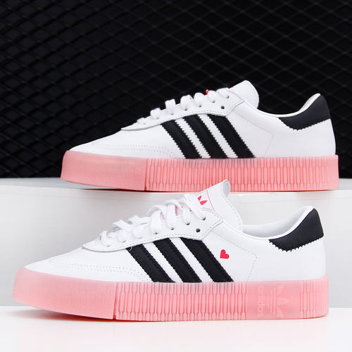 Adidas/阿迪达斯正品三叶草SAMBA ROSE 女子百搭休闲鞋板鞋EF4965 - 图1