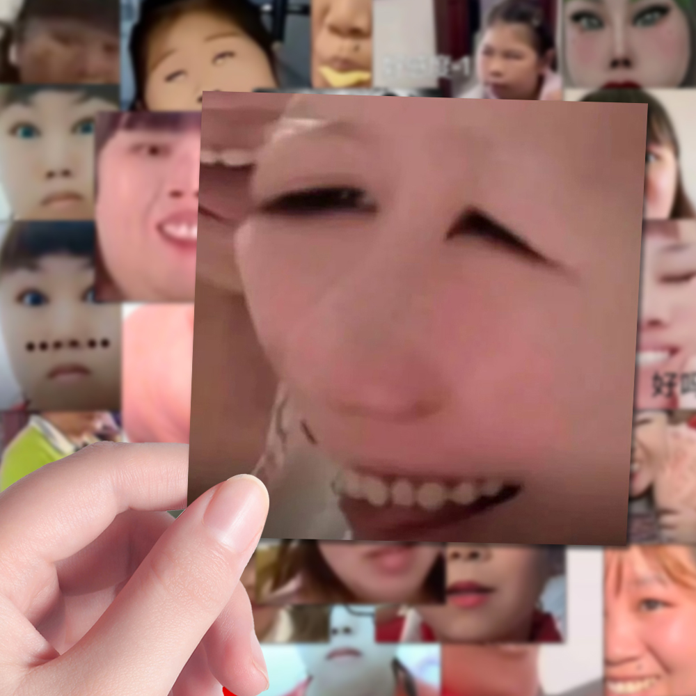 128张无骨家族贴纸趣味抽象网红搞笑表情包装饰diy手机壳手账贴画 - 图0