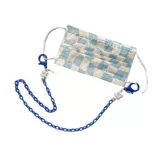 Синяя медицинская маска, беспроводной ремешок, наушники, шнурок-держатель, очки, ожерелье, bluetooth