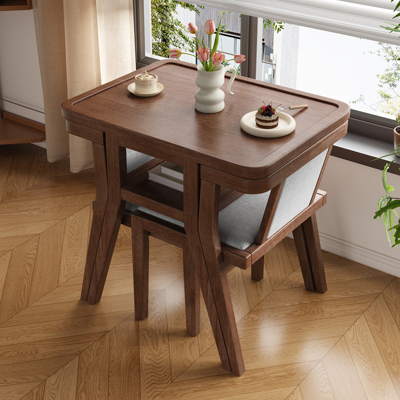 阳台休闲桌椅软包全实木小茶几一桌两椅套装小户型餐椅阳台茶桌,淘宝优惠券,粉丝福利购,淘宝优惠卷