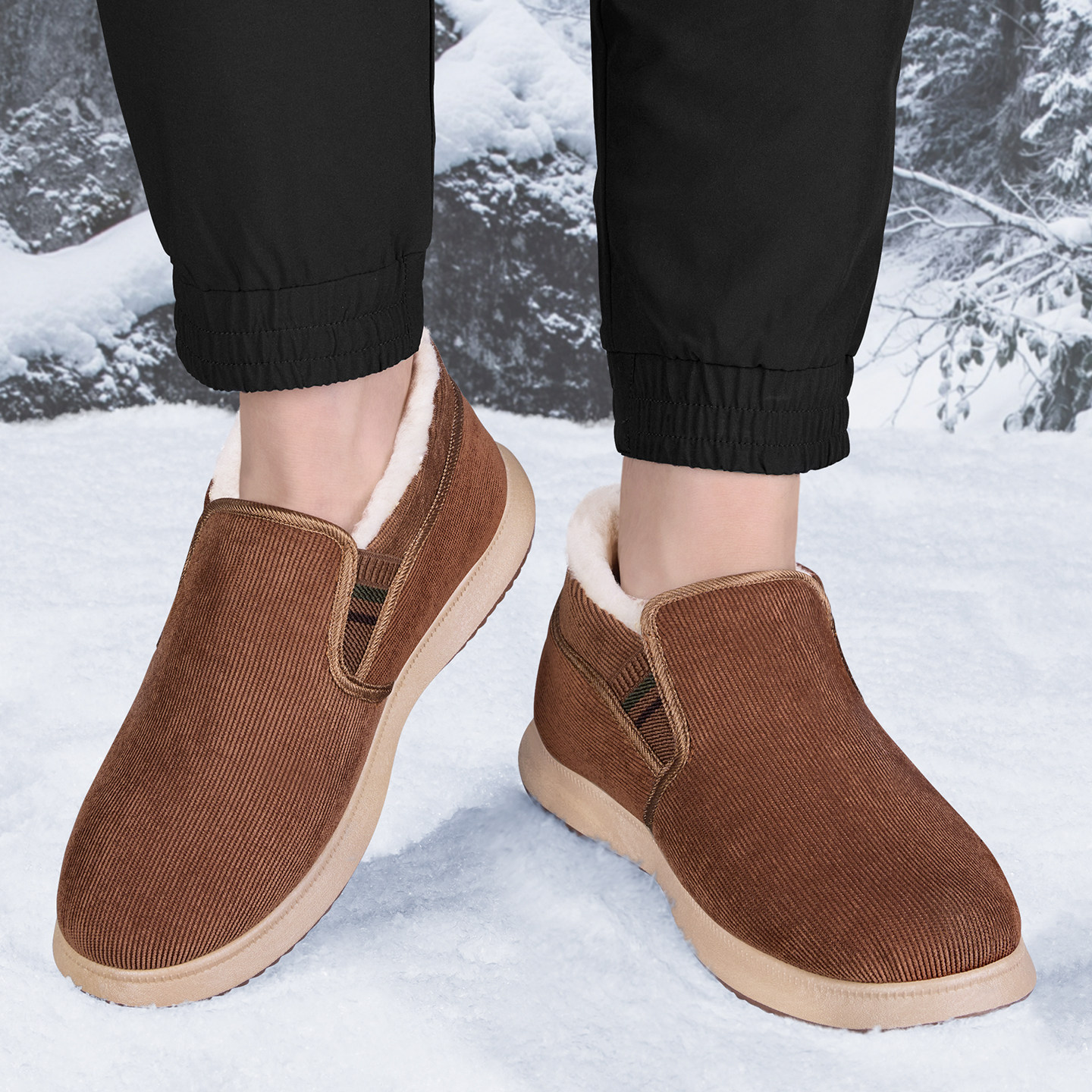 老北京布鞋男官方冬季加绒加厚防滑保暖羊毛爸爸棉鞋软底老人鞋,淘宝优惠券,粉丝福利购,淘宝优惠卷