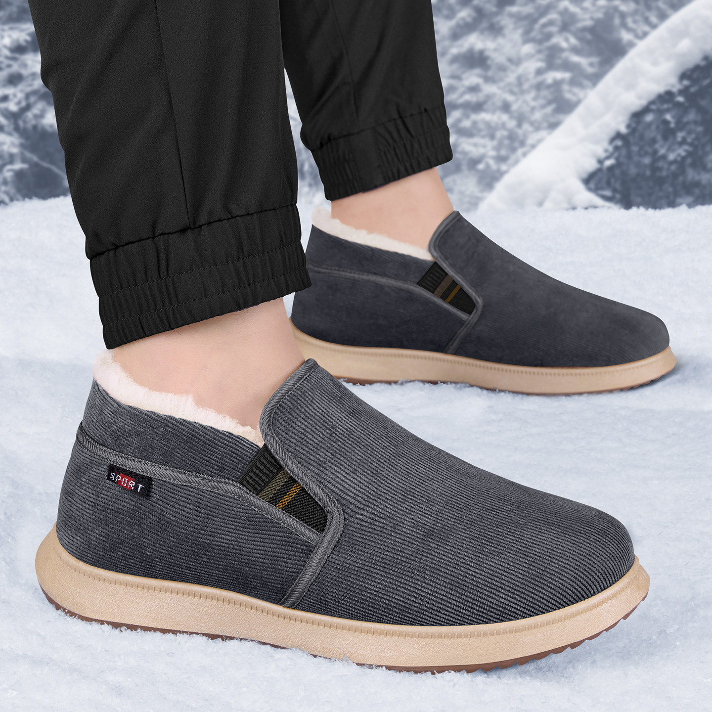 老北京布鞋男官方冬季加绒加厚防滑保暖羊毛爸爸棉鞋软底老人鞋,淘宝优惠券,粉丝福利购,淘宝优惠卷