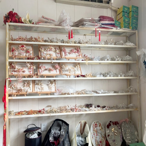 实木相框首饰板耳环架挂墙耳钉架子女家用手链项链新娘头饰展示架 - 图1