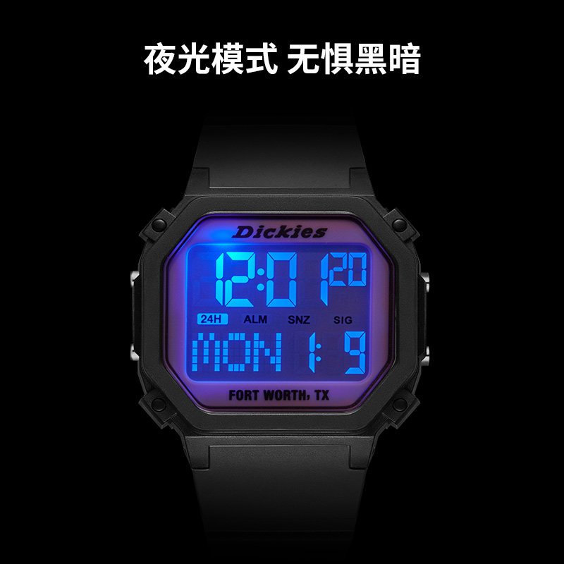 dickies旗舰店女款撞色同款电子表 dickies手表欧美腕表