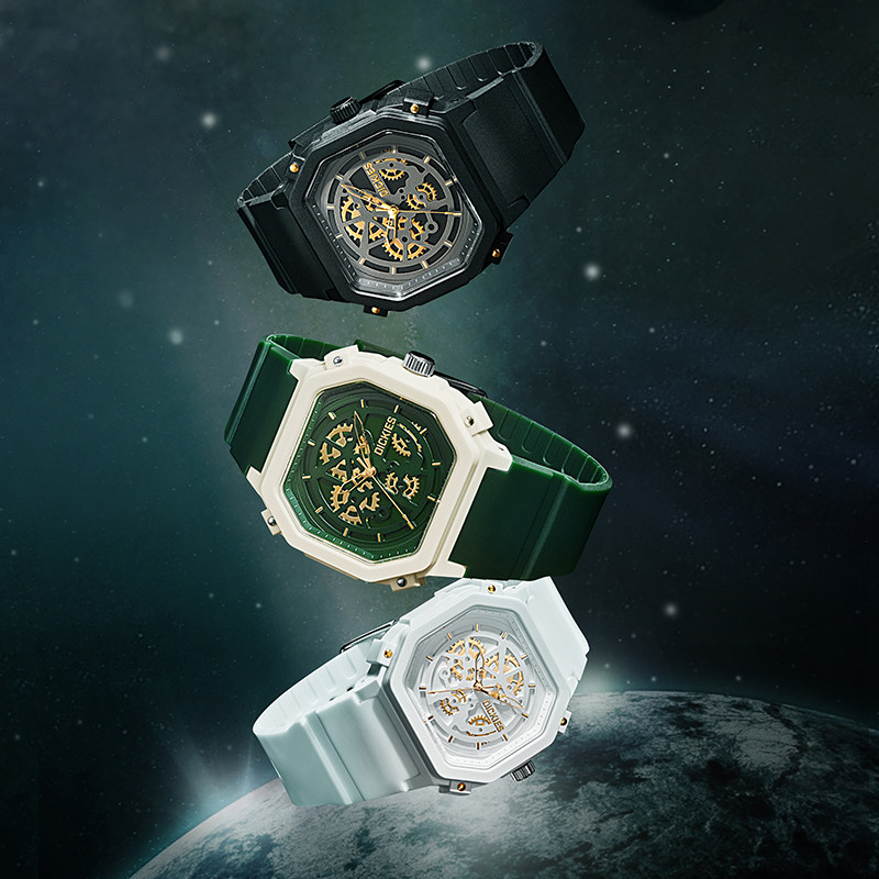 dickies旗舰店情侣款白色复古手表 dickies手表欧美腕表