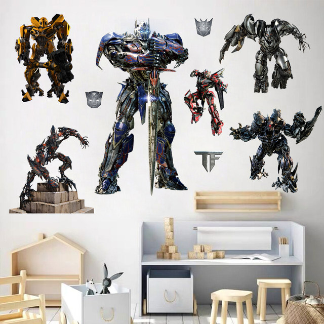 Cartoon Transformers Wall Sticker Robot