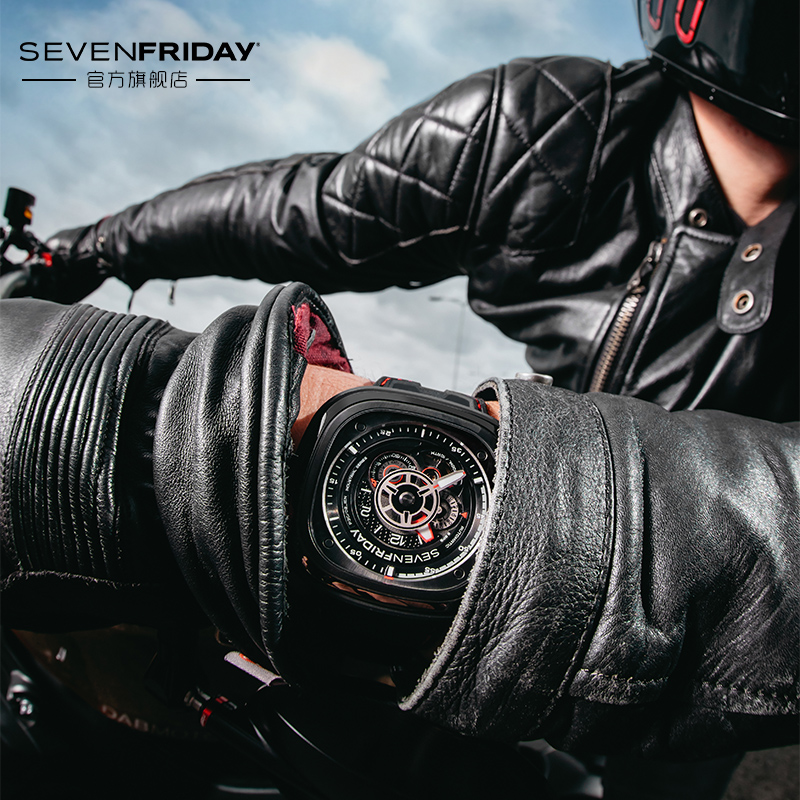 【官方正品】SEVENFRIDAY七个星期五自动机械手表防水男表P3C/02