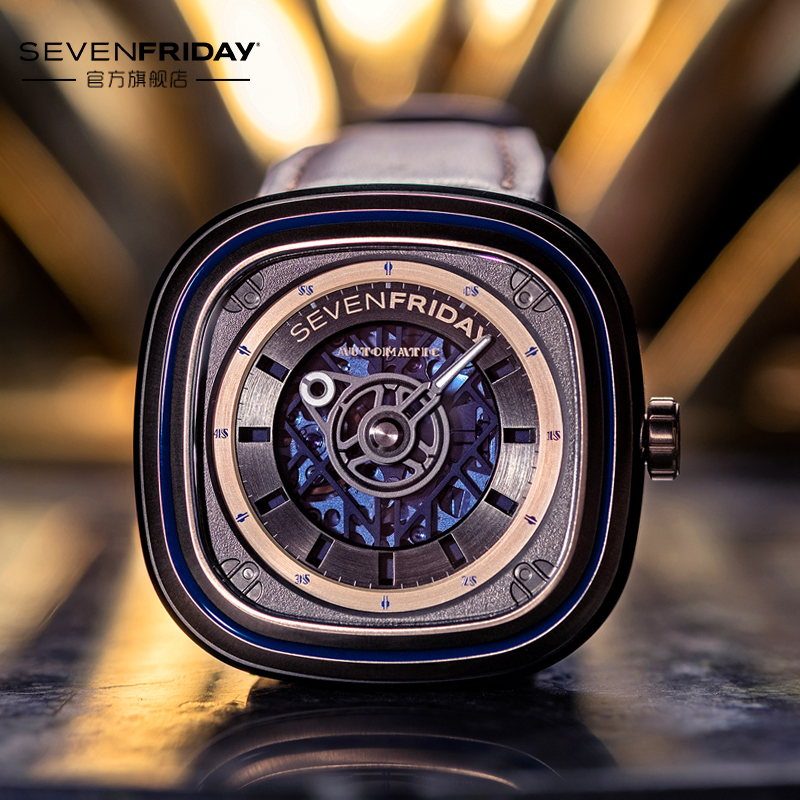 【官方正品】Sevenfriday七个星期五手表男瑞士自动机械男表T2/04