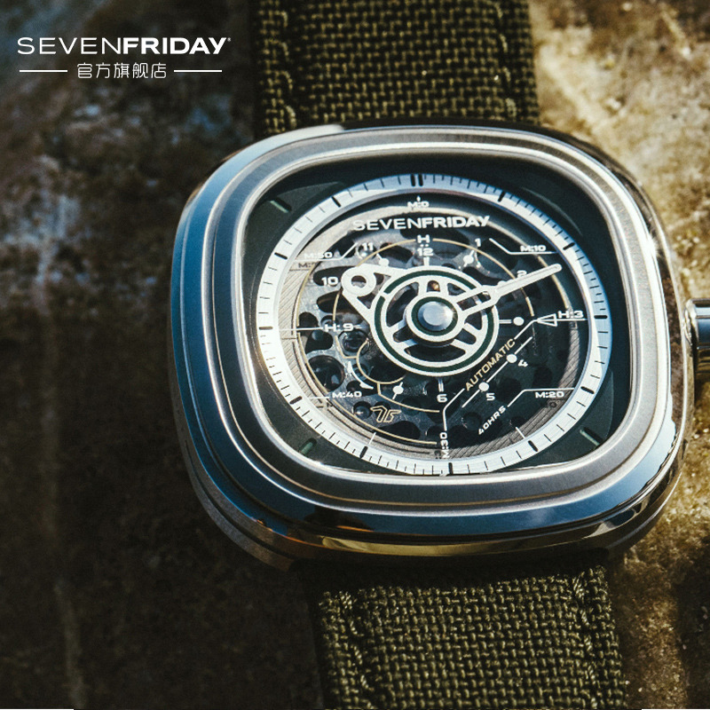 SEVENFRIDAY官方正品翻译为7个七个星期五手表机械男表T系列手表