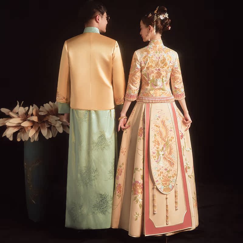 秀禾服新娘2021新款婚纱结婚礼服 人生大事旗袍