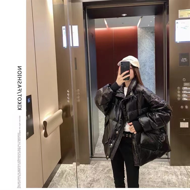 秋冬新款短款棉服女2022冬装棉袄韩版宽松加厚面包服亮面棉衣外套_7米元女装店_女装_女士精品-第5张图片-提都小院