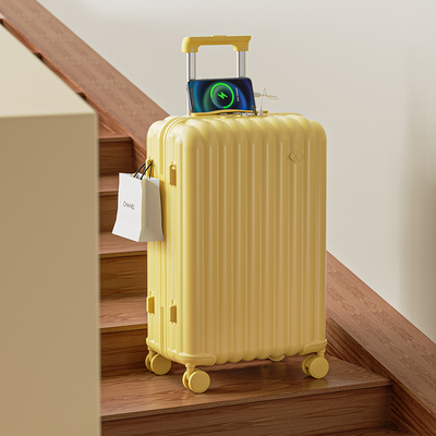 新款百搭行李箱多功能设计保修