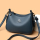 Branded genuine leather shoulder crossbody bag large capacity women's bag