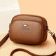 Genuine leather round bag first layer cowhide shoulder crossbody bag for women