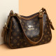 Genuine leather large capacity shoulder crossbody cowhide bag for women