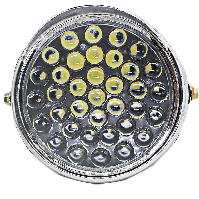 电动三轮车大灯总成超亮led电动车大灯电瓶车强光射灯防水通用 - 图0