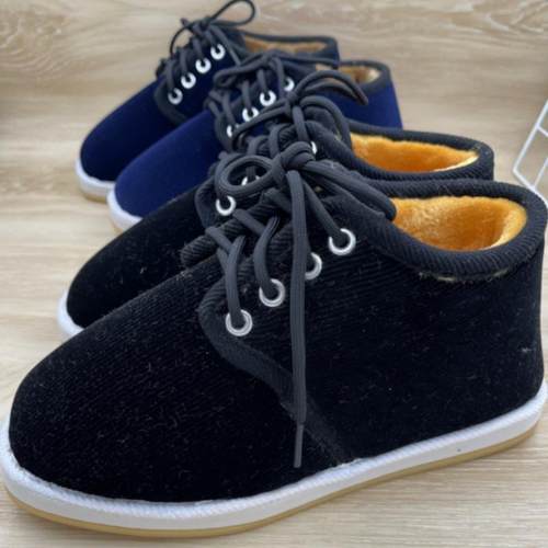 老北京布鞋冬季防寒舒适加绒保暖传统男款爸爸鞋子居家系带高帮鞋 - 图2