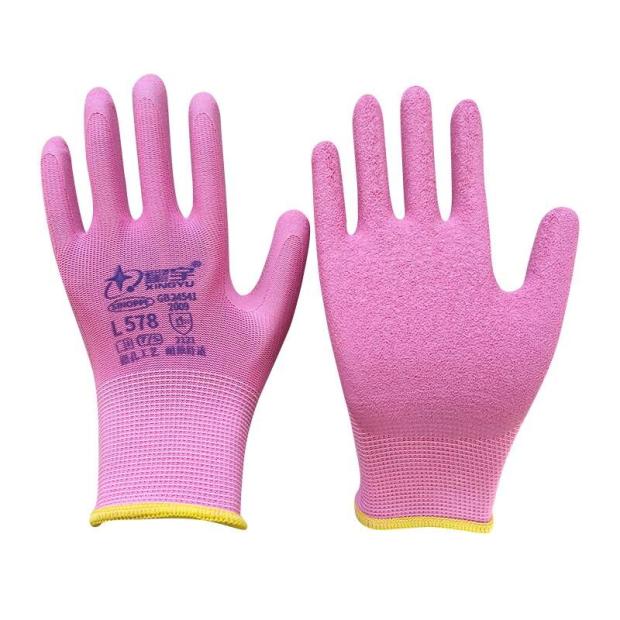 星宇 手套 L578尼龙乳胶发泡耐磨防滑防护劳保工作手套