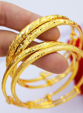 名族风女沙金不掉色手镯五折