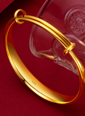 民族风女沙金不掉色手镯五折