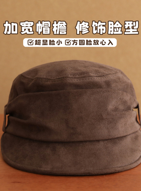 胡茬叔叔秋冬复古美拉德马术帽女