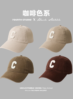 胡茬好版型百搭风软顶情侣棒球帽