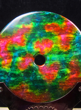 天然玉石红花摆件创意家居装饰